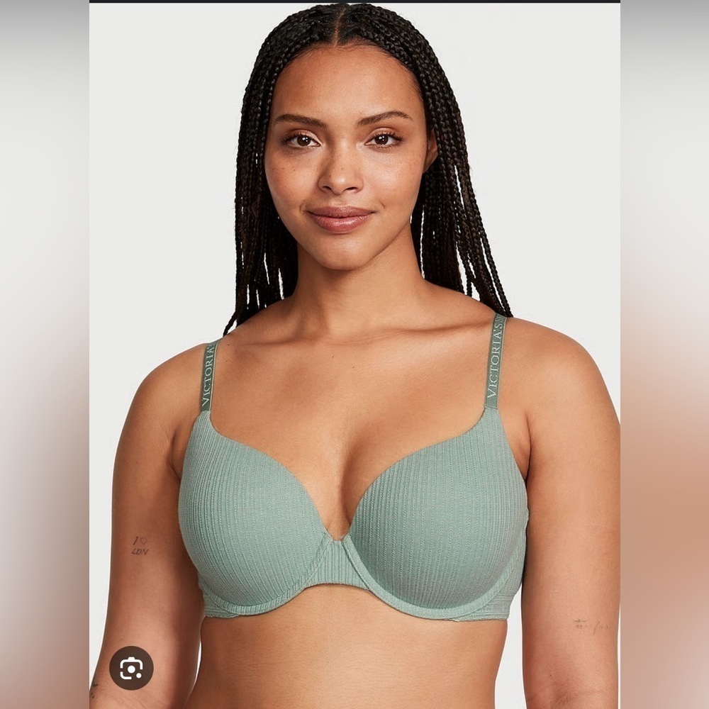 Victoria's Secret The T-Shirt‎ Push-Up Perfect Shape/Full Coverage Pointelle Bra